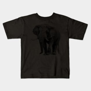 Big Tusker African Elephant on the Move Kids T-Shirt